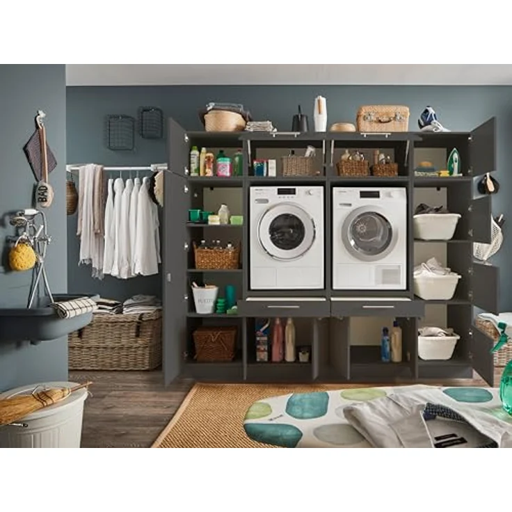 Laundreezy Mehrzweckschrank-Set LAUNDREEZY LDSK15, Breite 235 cm – Bild 6