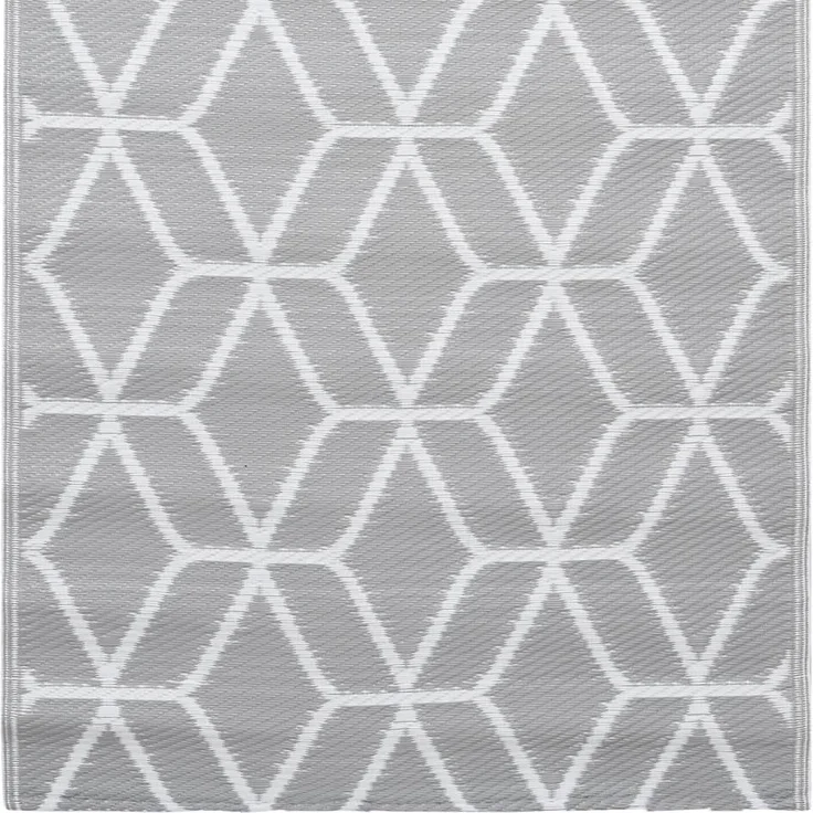 vidaXL Outdoor-Teppich Grau 120x180 cm – Bild 5