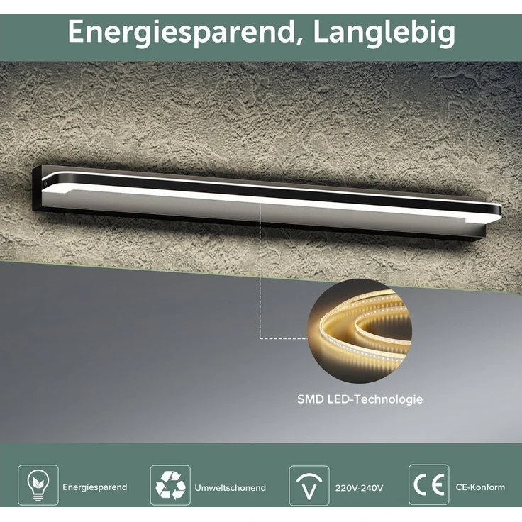 doporro LED Spiegelleuchte Wandlampe Wandleuchte Spiegellampe Badlampe Badleuchte SparkLuxe – Bild 3