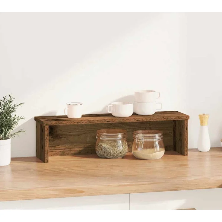 vidaXL Küchenregal Stapelbar Altholz-Optik 50 x 15 x 16 cm Holzwerkstoff 860495 – Bild 2