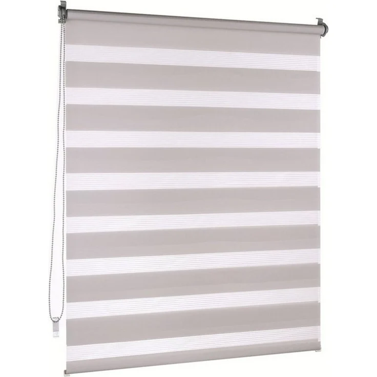Doppelrollo Premium Klemmfix Doppelrollo / Duo Rollo, 30x120 cm, grau, Victoria M, blickdicht, ohne Bohren, freihängend, Klemmfix – Bild 2