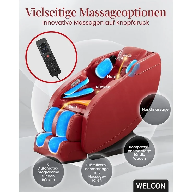 WELCON Massagesessel Massagesessel WELCON PRESTIGE II mit Wärmefunktion – Bild 3