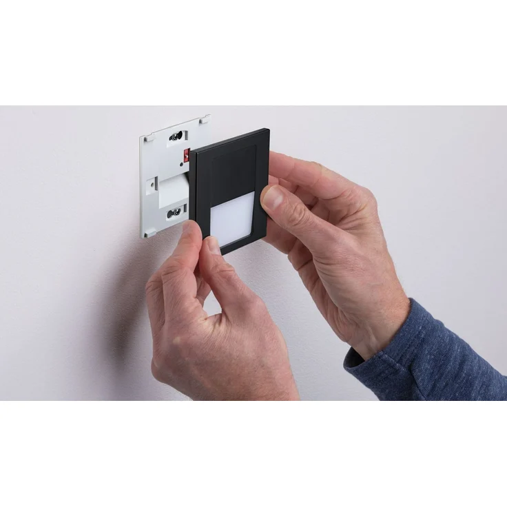 Paulmann 80001 LED Wandeinbauleuchte Tsaro eckig 80x36mm 2700K Schwarz – Bild 8