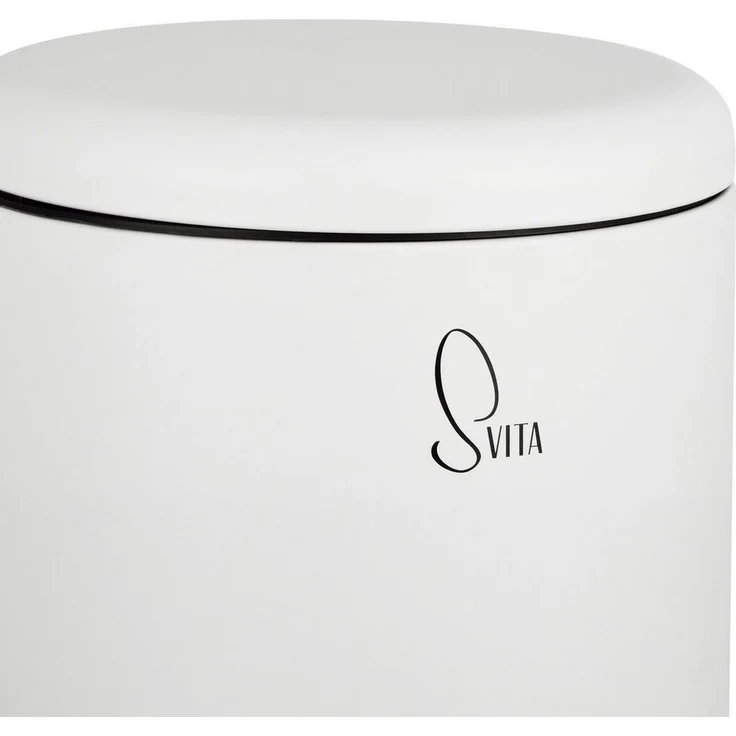 SVITA T20 Treteimer 20 Liter Abfalleimer Mülleimer Mülltonne Weiß – Bild 2