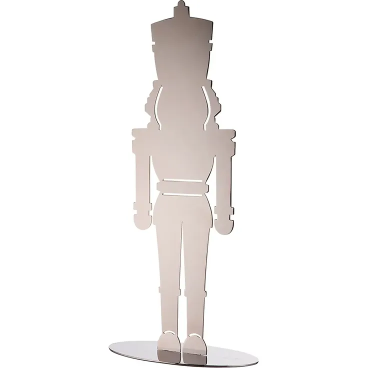 ANDY Nussknacker Dekofigur aus Edelstahl 45 cm