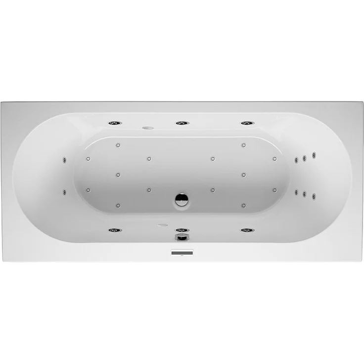 RIHO Carolina Rechteck-Badewanne, mit Joy-System, Version links, 1-Sitzer, weiß, B05, Ausführung: 180 x 80 x 53 cm, Nutzinhalt: 210 Liter - B056014005