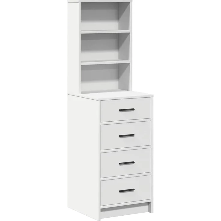 vidaXL Hochboard mit Schubladen Weiß 40 x 41 x 135 cm Holzwerkstoff 865046 – Bild 2