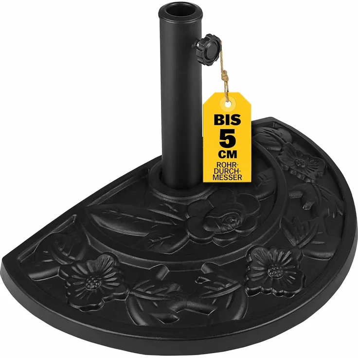 Deuba Schirmhalter halbrund schwarz