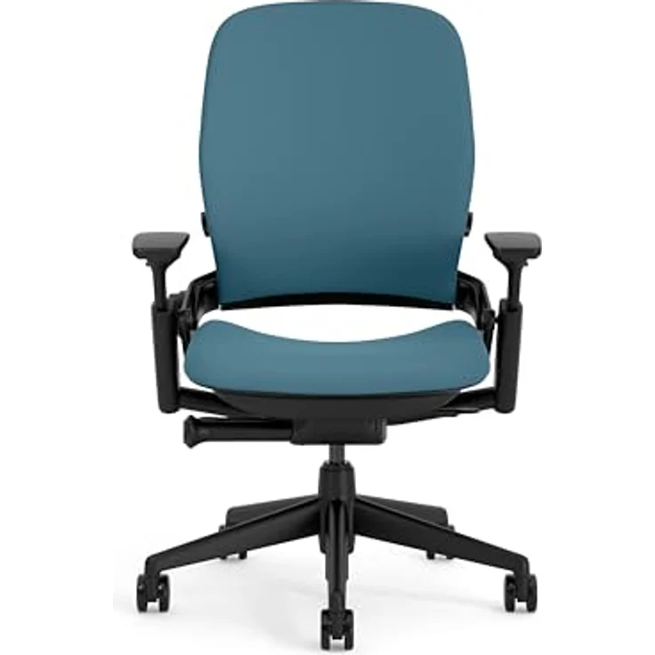 Steelcase Leap Ergonomischer Bürostuhl mit LiveBack Lumbalstütze und Flexibler, S-förmiger Rückenlehne Dunkelgrün – Bild 5