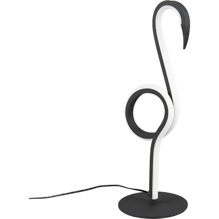 LED Tischleuchte, schwarz, Flamingo Design, H 35 cm