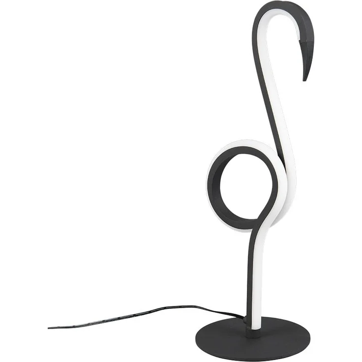 LED Tischleuchte, schwarz, Flamingo Design, H 35 cm – Bild 1
