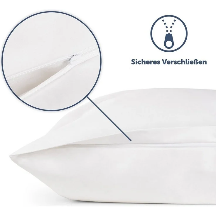 Blumtal Bettbezug Milbenbezug Allergiker Bettbezug oder Kopfkissenbezug- Milben Encasing, (1 St), bestehend aus dem High-Tech Spezialgewebe Evolon – Bild 3