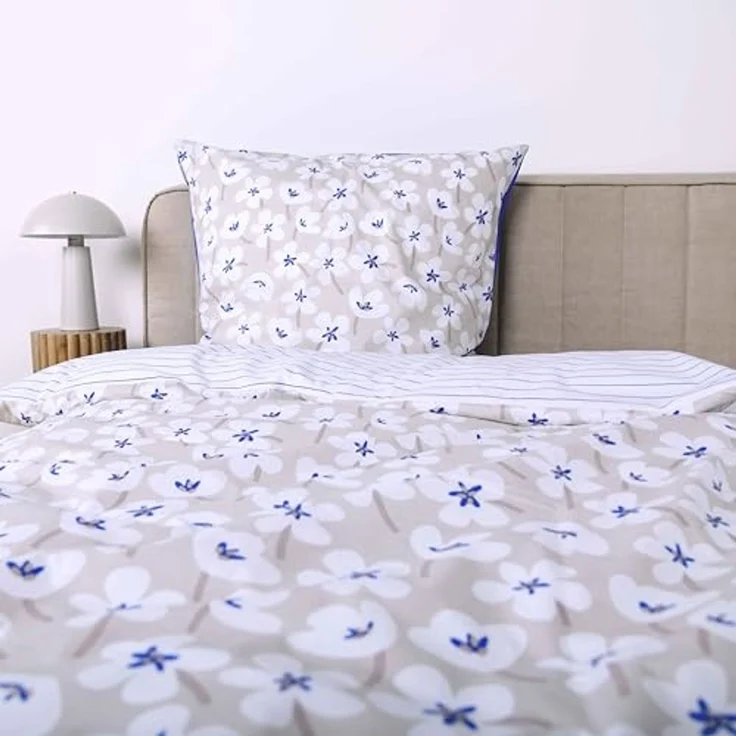 TOM TAILOR HOME Bettwäsche FRESH FLOWERS 135x200cm, 155x220cm oder 200x220cm, Renforcé, 2 teilig, new bedroom, mit farbigem Markenreißverschluss – Bild 3