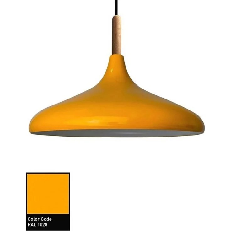 Bamyum Pendelleuchte Bamyum Pendelleuchte I Champion I Ø35 cm Holz-Metall E27 Moderne Lampe, ohne Leuchtmittel – Bild 4