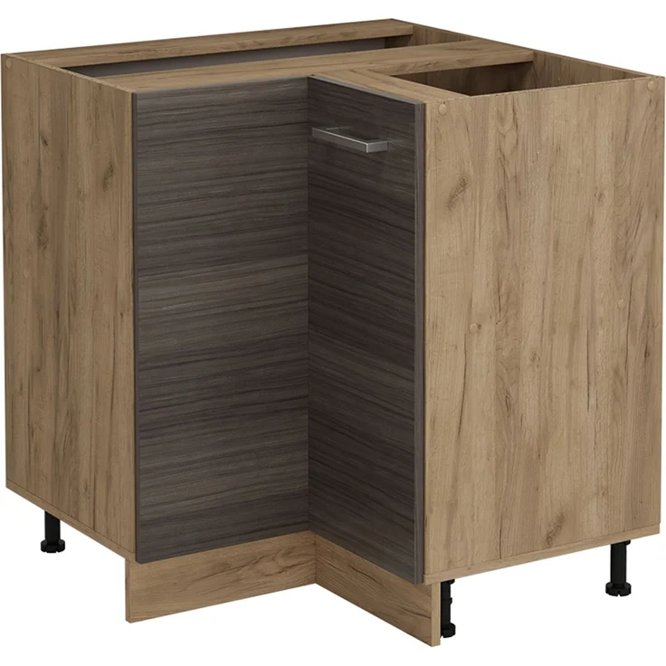 Eckunterschrank R-Line Edelgrau 75.6 cm ohne Arbeitsplatte Vicco – Bild 1