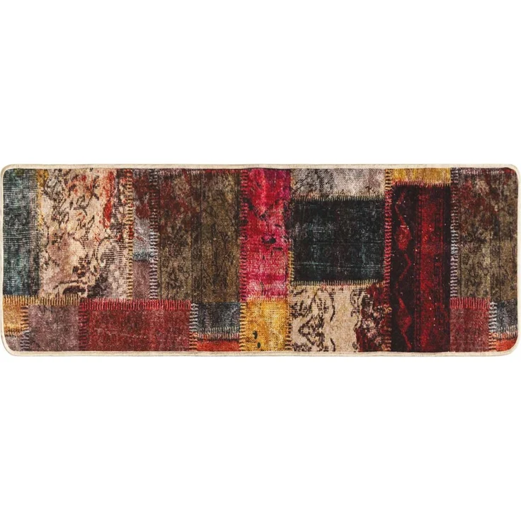 vidaXL Teppichläufer MARSA Mehrfarbig 350x100 cm Polyester und PVC 42023253 – Bild 1