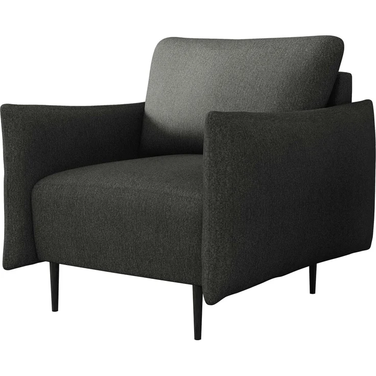 Sessel Larow, Polstersessel mit schmale Armlehne (Farbe: Velo 636) – Bild 1