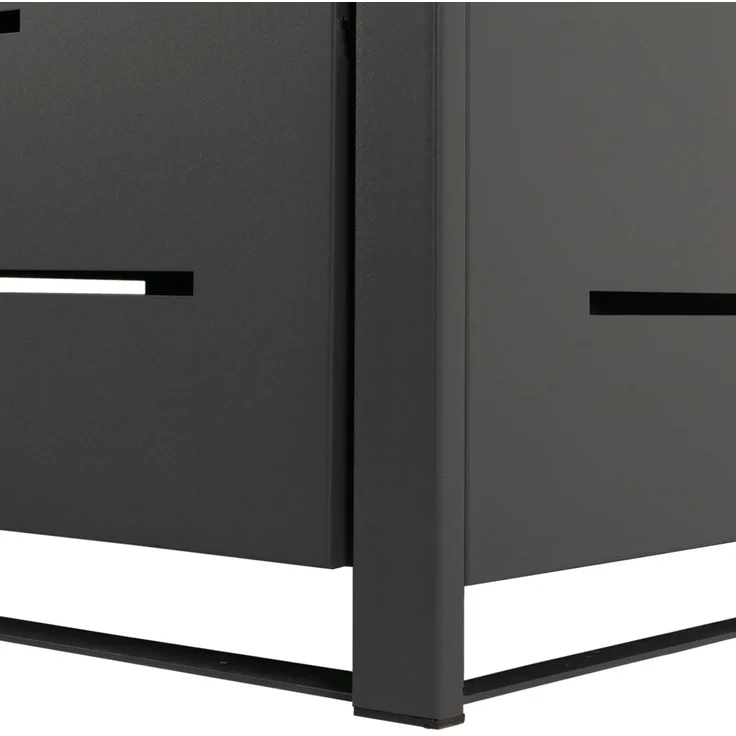 XL 1er-/2er-Mülltonnenverkleidung HWC-E83, Mülltonnenbox, erweiterbar 116x71x98cm ~ anthrazit, Stahl 39kg – Bild 8