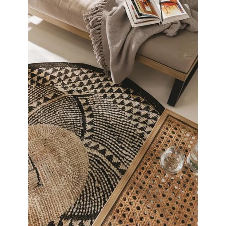 benuta Outdoorteppich Artis, rund, Höhe: 5 mm, In- & Outdoorteppich, Pflegeleicht für Garten, Terrasse, Balkon, Küche – Bild 2