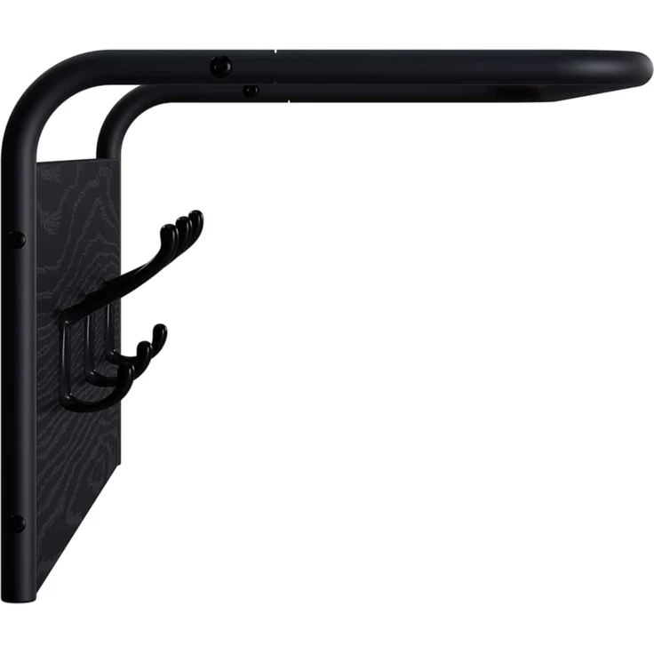 vidaXL Garderobenständer 60 x 30 x 25 cm Schwarz Eichen-Optik 8014082 – Bild 3
