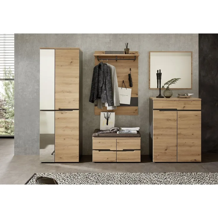 Garderoben Set MEMPHIS GH80 Artisan Eiche Nachbildung 5-teilig