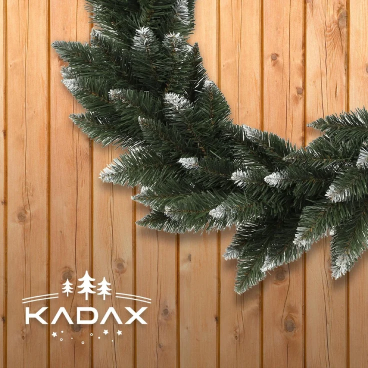 KADAX Weihnachtsbaumgirlande 110 cm verschneit – Bild 9