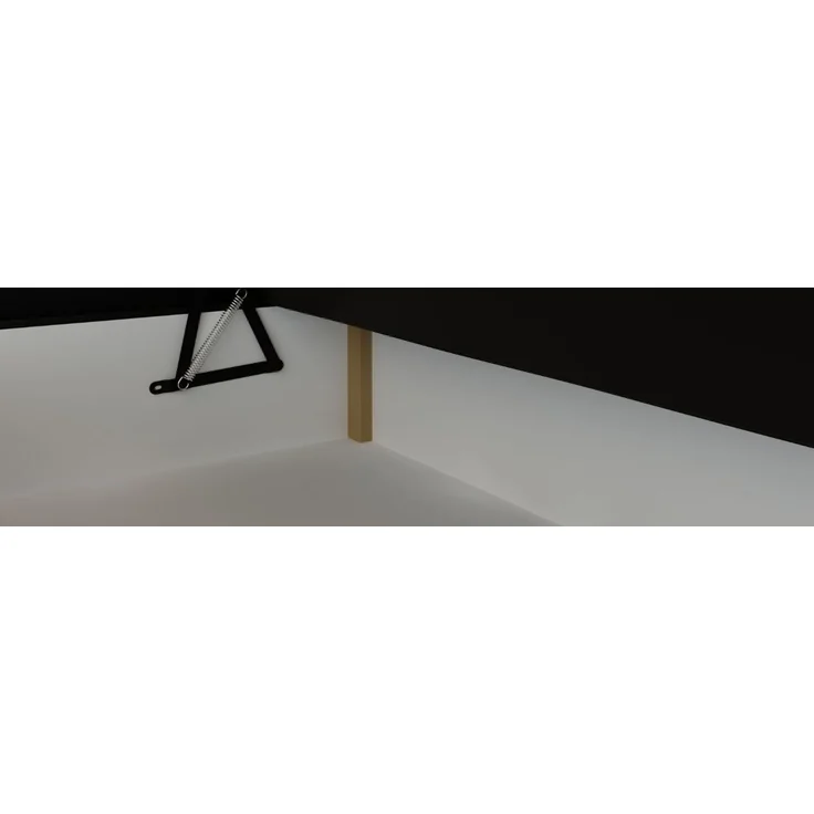GRAINGOLD Cloud Boxspringbett 160x200, Bett mit Bettkasten, Velour-Stoff, mit Kopfteil, Schwarz – Bild 6
