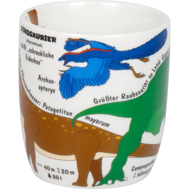KÖNITZ 1172673025 Kid's Wissen Dinos 230 ml aus Porzellan / Kinderbecher – Bild 4