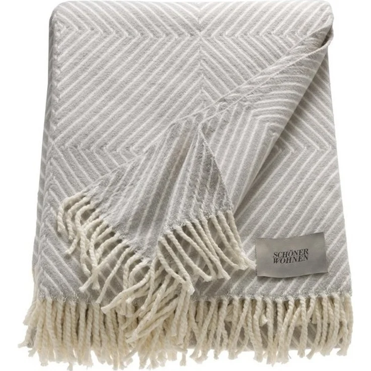 Wohndecke Tebas, SCHÖNER WOHNEN-Kollektion, mit Streifenmuster, Kuscheldecke – Bild 4