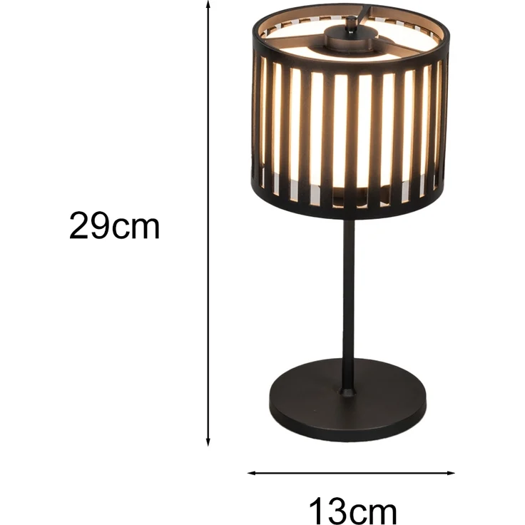 2er SET Akku Tischleuchten, mit abnehmbaren Leuchtenkopf, Höhe 29cm – Bild 4