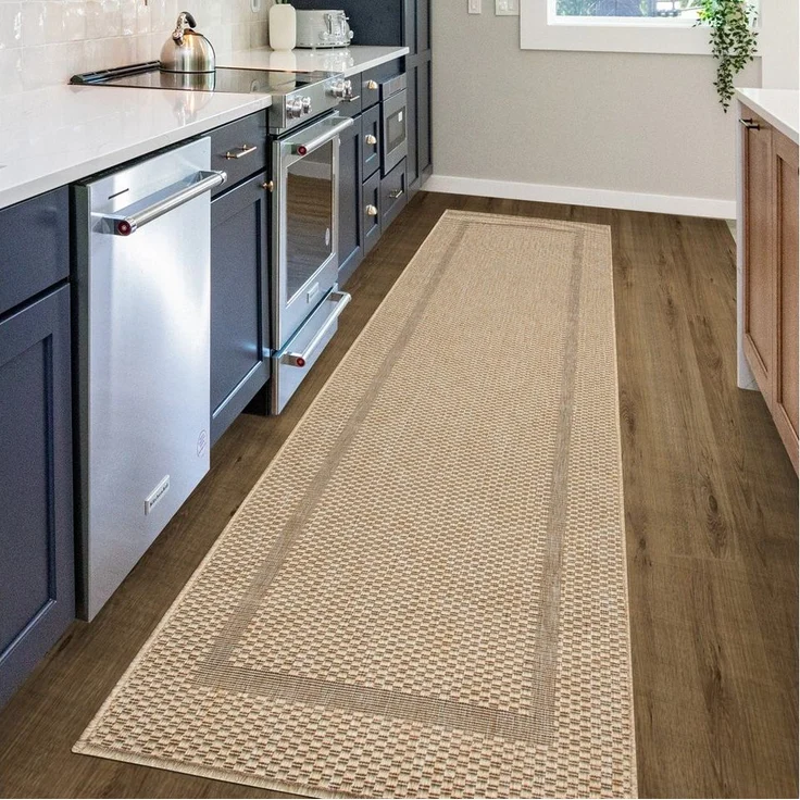 my home Teppich Venedig Bordüre auch als Läufer erhältlich, rechteckig, Höhe: 3 mm, In- und Outdoor geeignet, Sisal-Optik, Wetterfest & UV-beständig – Bild 5