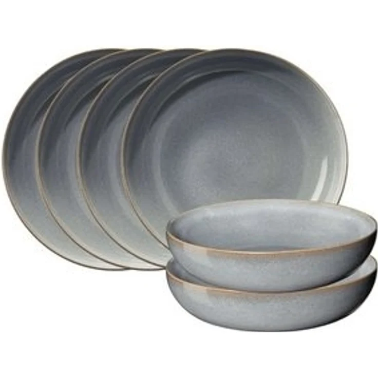 ASA SELECTION Teller-Set SAISONS Pastateller denim 21 cm Set6, Steinzeug – Bild 4