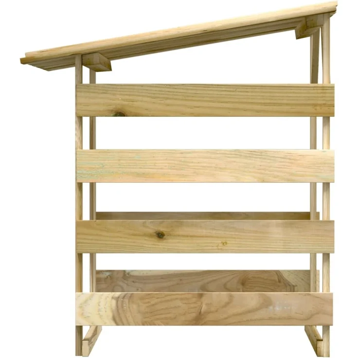 vidaXL Pergolen mit Dach 4 Stk. 100x90x100 cm Kiefernholz Imprägniert 3096646 – Bild 5