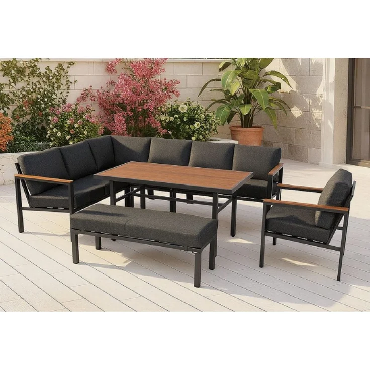 Gardissimo Alu Garten Ecklounge / Sitzgruppe "Norento" – Bild 2