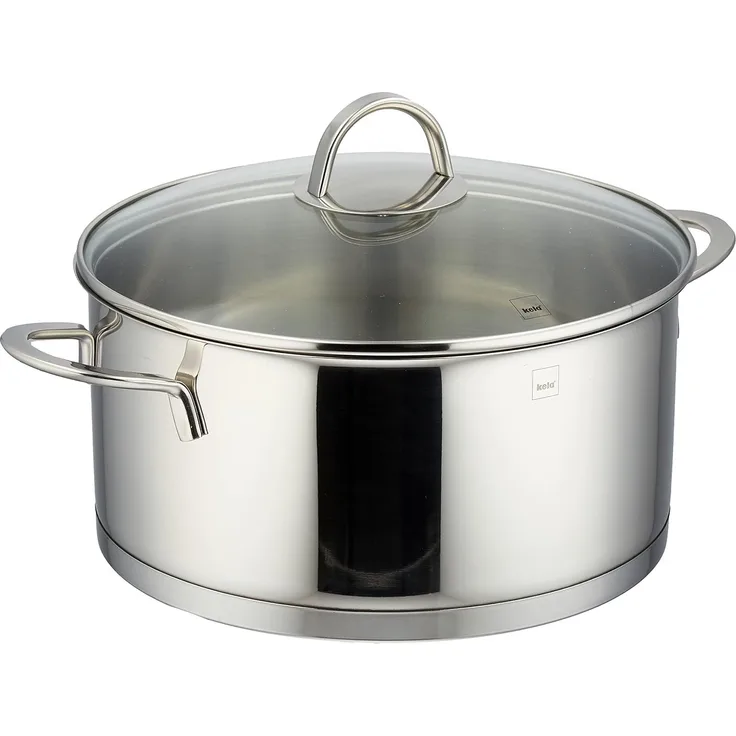 Bratentopf Cailin 24 cm, Edelstahl, Stahl, Silber