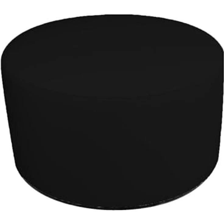 Talamo Italia - Pouf Abanera, Mehrzwecksessel, Sitzsack, Hockerhocker, Made in Italy, 79x79 h42 cm, Schwarz – Bild 4