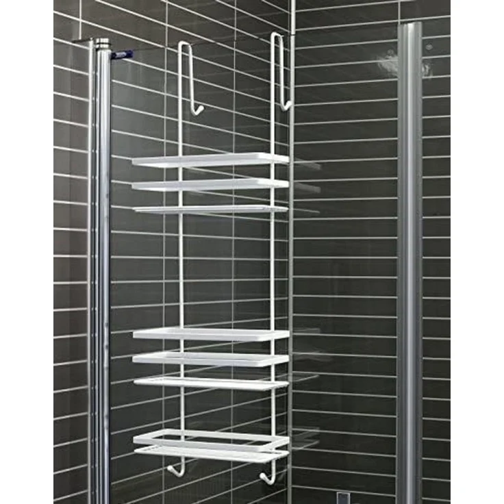 Euroshowers GmbH Duschablage Duschkabinen Hängeregal 3 Etagen Duschablage Duschregal Weiß – Bild 1