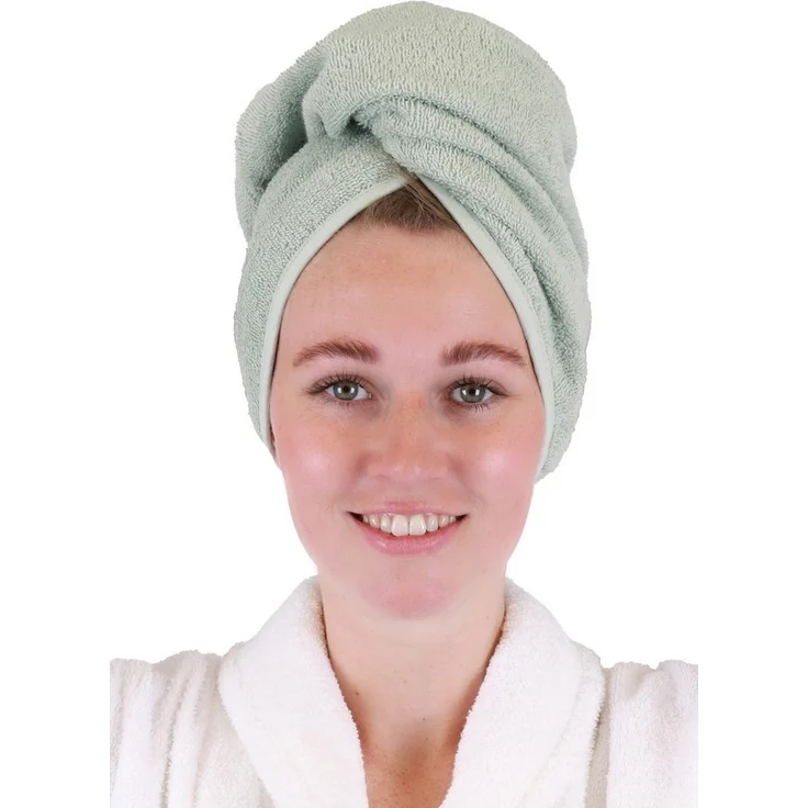 Betz Turban-Handtuch mit Knopf BERLIN Kopfhandtuch Haarturban, (1-St), mit Knopfverschluss – Bild 1