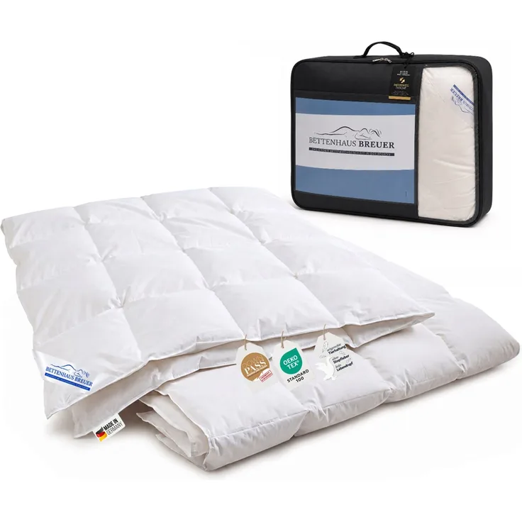 Daunenpass Sommer Daunen Bettdecke Sommerbett Sommerdecke 320g 135x200