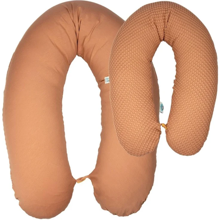 sei Design XXL Stillkissen ergonomisch 190x30, Schwangerschaftskissen Seitenschläferkissen Komfortkissen Erwachsene, Stillkissen-Bezug aus Jersey und Waffelstoff, Pregnancy Pillow Baby – Bild 1