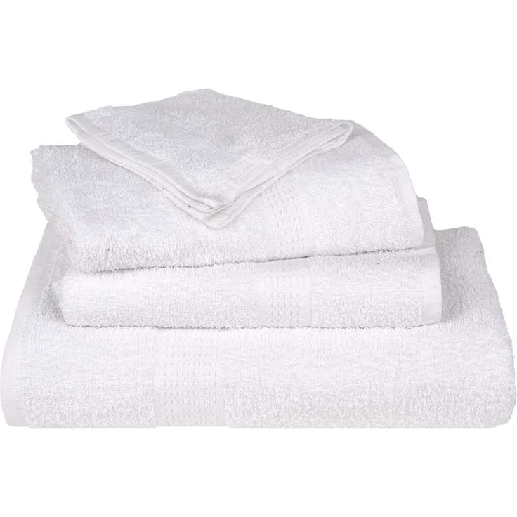 vidaXL Waschtücher FROGN 4 Stk. Weiß 30x30 cm 360 g/m² 136642 – Bild 4