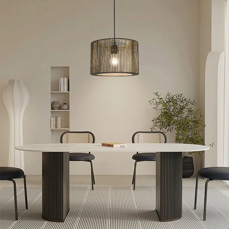 Zedelmaier Pendelleuchte Hängelampe hängend Deckenlampe E27x1/Max. 40 W, ohne Leuchtmittel, ohne Leuchtmittel, Geeignet für Esszimmer Wohnzimmer Schlafzimmer Flur