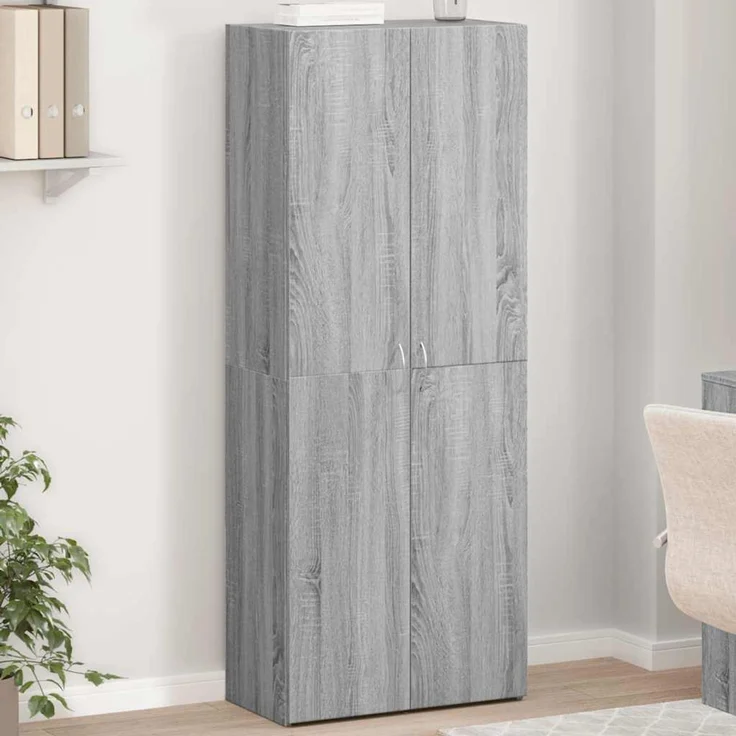 vidaXL Aktenschrank Grau Sonoma 60x32x153 cm Holzwerkstoff 3276649 – Bild 1