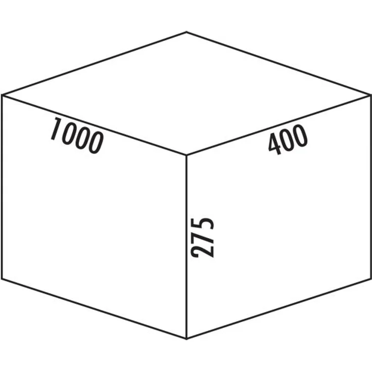 Cox® Box 275 S/1000-5 Bio, Abfallsammler für vorhandene Auszüge, hellgrau – Bild 2