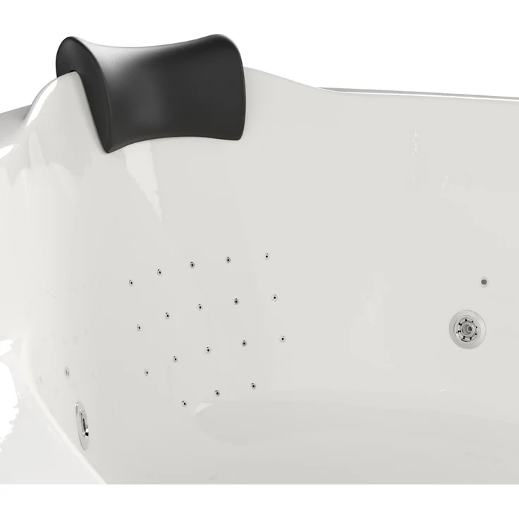 Deluxe Whirlpool Set ENJOY ULTRA mit 80 Düsen und LED ohne Armatur 150x150x59 cm : Ohne Armaturen – Bild 6