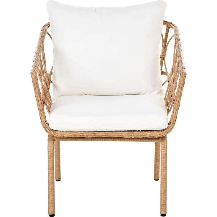 Bistro Set FERLA Polyrattan Hellbraun – Bild 4