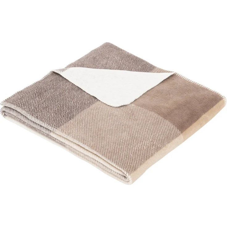 Wohndecke Jacquard Decke s.Oliver, s.Oliver, im Karo-Design, Kuscheldecke – Bild 2