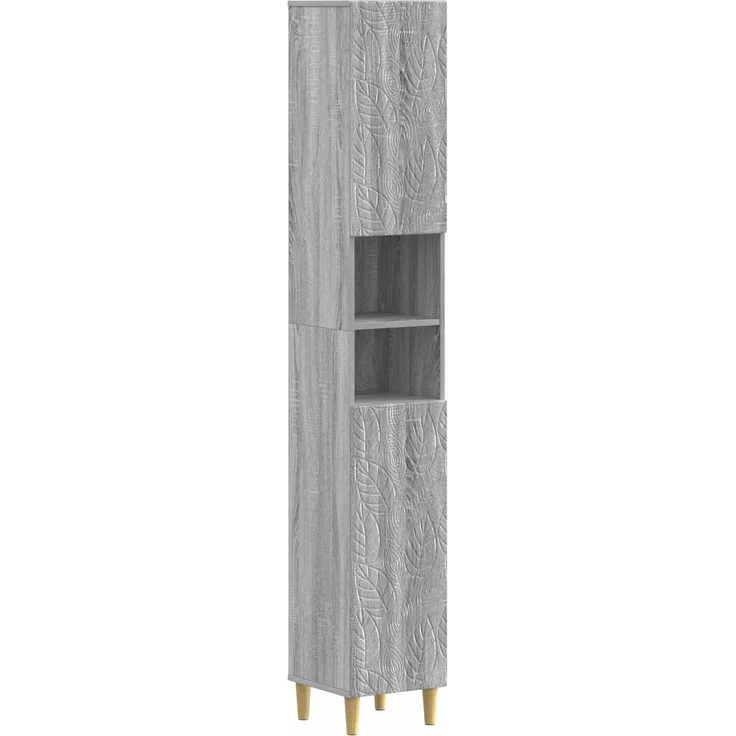 vidaXL 4-teiliges Badezimmer-Schrank-Set DELFT Sonoma-Grau 3417951 – Bild 5