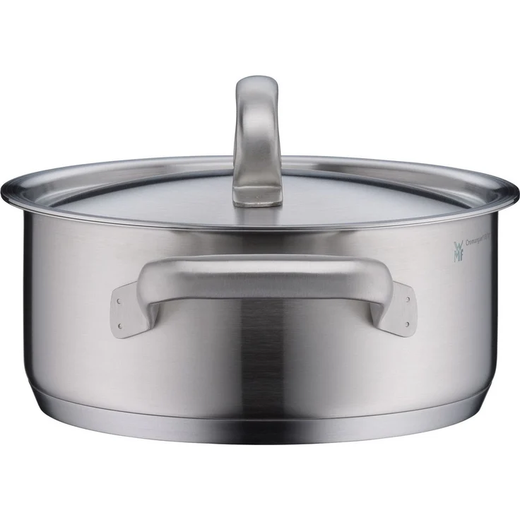 WMF Gourmet Plus Kochtopf klein 20cm, Metalldeckel mit Dampföffnung, Bratentopf Induktion 2,5l, Cromargan Edelstahl mattiert, Innenskalierung – Bild 3