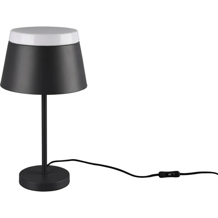 Tischleuchte, Metall schwarz, H 45 cm